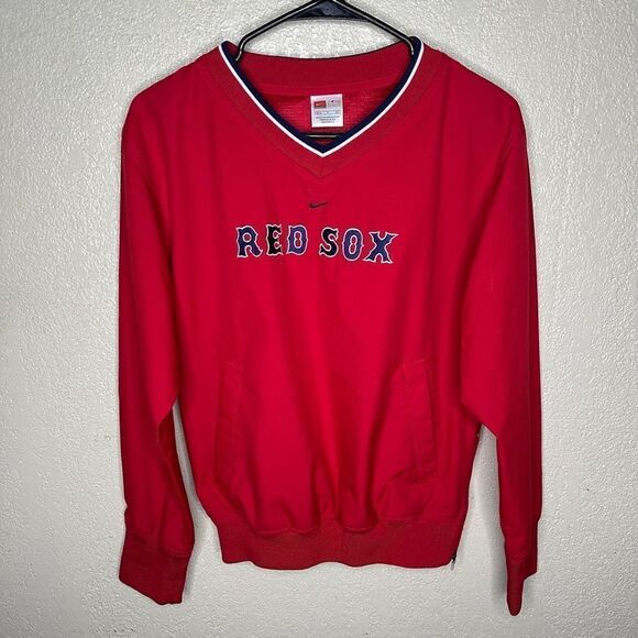 Y2K Nike Center Swoosh Windbreaker Pullover Womens Small - Picture 2 of 5